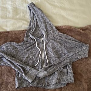 UO Cropped Zip Up